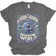 A Good Book Is Out Of This World Shirt Astronaut Reading Unisex Jersey T-Shirt A Good Book Is Out Of This World Shirt Astronaut Reading Unisex Jersey T-Shirt