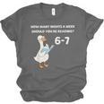 Goose Reading 67 Six Seven Meme Teacher Book Lover Unisex Jersey T-Shirt