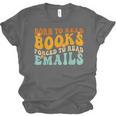 Groovy Born To Read Books Forced To Read Emails Reading Unisex Jersey T-Shirt Groovy Born To Read Books Forced To Read Emails Reading Unisex Jersey T-Shirt