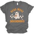 Groovy Halloween Teacher Spooky Read More Book Women Girl Unisex Jersey T-Shirt