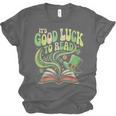 Groovy It's Good Luck To Read St Patrick's Day Book Lucky Unisex Jersey T-Shirt Groovy It's Good Luck To Read St Patrick's Day Book Lucky Unisex Jersey T-Shirt