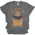 Groundhogs Prefer Books Over Winter February Unisex Jersey T-Shirt Groundhogs Prefer Books Over Winter February Unisex Jersey T-Shirt