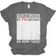 Guestbook 7th Birthday 7 Year Old Born 2018 Bday Unisex Jersey T-Shirt