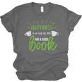 Happiness Is a Cup Of Tea And a Good Book Unisex Jersey T-Shirt