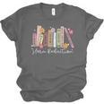 Harm Reduction Floral Book Overdose Awareness Nurse Unisex Jersey T-Shirt