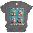 Hedgehog Love Reading And Hedgehogs Child Book Lover Unisex Jersey T-Shirt