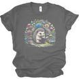 Hedgehog Reading Book Lake Scenery Reading Unisex Jersey T-Shirt