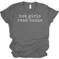 Hot Girls Read Books Reading Bookworm Librarian Unisex Jersey T-Shirt