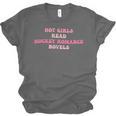 Hot Girls Read Hockey Romance Novels Book Lovers Unisex Jersey T-Shirt Hot Girls Read Hockey Romance Novels Book Lovers Unisex Jersey T-Shirt