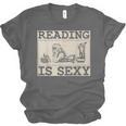 Hot Pin Up Girl Comic Book Vintage Reading Is Sexy Unisex Jersey T-Shirt Hot Pin Up Girl Comic Book Vintage Reading Is Sexy Unisex Jersey T-Shirt