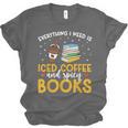 Iced Coffee And Spicy Books Iced Coffee Lover Cold Brew Unisex Jersey T-Shirt Iced Coffee And Spicy Books Iced Coffee Lover Cold Brew Unisex Jersey T-Shirt