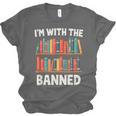 I'm With The Banned Librarian Banned Book Lover Reader Unisex Jersey T-Shirt I'm With The Banned Librarian Banned Book Lover Reader Unisex Jersey T-Shirt