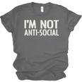 I'm Not Anti-Social I Introvert Unisex Jersey T-Shirt I'm Not Anti-Social I Introvert Unisex Jersey T-Shirt