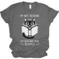 I’m Not Reading I’m Judging You Silently Fun Cat Book Lover Unisex Jersey T-Shirt I’m Not Reading I’m Judging You Silently Fun Cat Book Lover Unisex Jersey T-Shirt