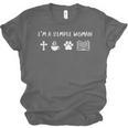 I'm A Simple Woman Jesus Coffee Dog Book Lover Christian Unisex Jersey T-Shirt I'm A Simple Woman Jesus Coffee Dog Book Lover Christian Unisex Jersey T-Shirt
