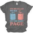 I'm So Glad We'Re On The Same Page Book Lover Writer Unisex Jersey T-Shirt