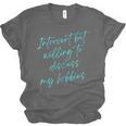 Introvert But Willing To Discuss My Hobbies Unisex Jersey T-Shirt Introvert But Willing To Discuss My Hobbies Unisex Jersey T-Shirt