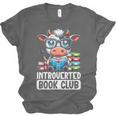 Introverted Book Club Reading Lover Cow Unisex Jersey T-Shirt Introverted Book Club Reading Lover Cow Unisex Jersey T-Shirt