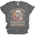 Introverted But Willing To Discuss Books Cozy Aesthetic Unisex Jersey T-Shirt