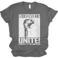 Introverts Unite Separately In Your Own Homes Introvert Unisex Jersey T-Shirt Introverts Unite Separately In Your Own Homes Introvert Unisex Jersey T-Shirt