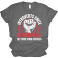 Introverts Unite Separately In Your Own Homes Saying Unisex Jersey T-Shirt Introverts Unite Separately In Your Own Homes Saying Unisex Jersey T-Shirt