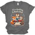 Its A Good Day To Read Book Cute Fox Sloth Owl Novel Reading Unisex Jersey T-Shirt Its A Good Day To Read Book Cute Fox Sloth Owl Novel Reading Unisex Jersey T-Shirt