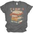 Its Okay Not To Be Okay Mental Health Awareness Floral Books Unisex Jersey T-Shirt