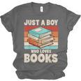 Just A Boy Who Loves Books Reading Bookworm Boys Kids Unisex Jersey T-Shirt Just A Boy Who Loves Books Reading Bookworm Boys Kids Unisex Jersey T-Shirt