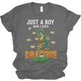 Just a Boy Who Loves Dragons And Books Reading Dragon Unisex Jersey T-Shirt