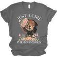 Just A Girl Who Loves Books Book Lover Reading For Women Unisex Jersey T-Shirt