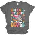 Just A Girl Who Loves Books Reading Cute Bookworm Girls Kids Unisex Jersey T-Shirt Just A Girl Who Loves Books Reading Cute Bookworm Girls Kids Unisex Jersey T-Shirt