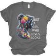 Just a Girl Who Loves Books Unisex Jersey T-Shirt Just a Girl Who Loves Books Unisex Jersey T-Shirt