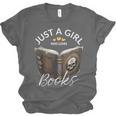 Just A Girl Who Loves Books Witchcraft Spell Book Halloween Unisex Jersey T-Shirt