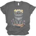 Just A Girl Who Loves Cats & Books Bookish Women Unisex Jersey T-Shirt