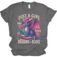 Just a Girl Who Loves Dragons And Books Dragon Unisex Jersey T-Shirt Just a Girl Who Loves Dragons And Books Dragon Unisex Jersey T-Shirt