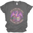 Just A Girl Who Loves Dragons And Books Fantasy Dragon Unisex Jersey T-Shirt Just A Girl Who Loves Dragons And Books Fantasy Dragon Unisex Jersey T-Shirt