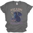 Just a Girl Who Loves Dragons And Books Fantasy Unisex Jersey T-Shirt Just a Girl Who Loves Dragons And Books Fantasy Unisex Jersey T-Shirt