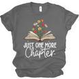 Just One More Chapter Floral Book Reading Girl Bookworm Unisex Jersey T-Shirt