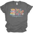 Just One More Chapter Floral Book Reading Teacher Bookworm Unisex Jersey T-Shirt
