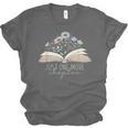 Just One More Chapter Floral Book Wildflower Aesthetic Art Unisex Jersey T-Shirt