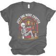 Just One More Chapter Skeleton Reading Cozy Books Unisex Jersey T-Shirt Just One More Chapter Skeleton Reading Cozy Books Unisex Jersey T-Shirt