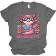 Kawaii Axolotl Readsolotl Book Lover Reading Bookworm Girls Unisex Jersey T-Shirt