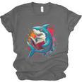 Kawaii Shark Reads Book Reading Library Book Bookworm Unisex Jersey T-Shirt Kawaii Shark Reads Book Reading Library Book Bookworm Unisex Jersey T-Shirt