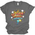 Kids Ka-Blam 7 Year Old Boys 7th Birthday Comic Book Super Hero Unisex Jersey T-Shirt Kids Ka-Blam 7 Year Old Boys 7th Birthday Comic Book Super Hero Unisex Jersey T-Shirt