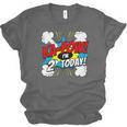Kids Ka-Pow 2 Years Old Kids 2nd Birthday Comic Book Super Hero Unisex Jersey T-Shirt