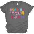 Kids Reading Book Lover Reading Is My Jam Unisex Jersey T-Shirt