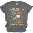Knitting Crocheting Reading Books Yarn For Knitter Crochet Unisex Jersey T-Shirt
