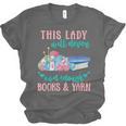 THIS LADY Will Never Own Enough BOOKS & YARN Unisex Jersey T-Shirt