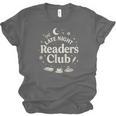Late Night Readers Club Moon & Stars Book Lover Unisex Jersey T-Shirt Late Night Readers Club Moon & Stars Book Lover Unisex Jersey T-Shirt