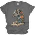 Leopard Book Flower Unisex Jersey T-Shirt Leopard Book Flower Unisex Jersey T-Shirt